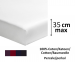 Fitted sheet 100% cotton percale dark colors  length 200cm mattress up to 35cm