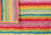 Tapis de bain réversible 100% coton éponge lignés multicolores, 2200 gr/m²