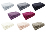 Plaid or Blanket very soft, warm, 100% polyester microfiber Washable 60°C