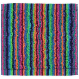 Face Cloth 30x30 cm 100% cotton terry multicolored green  lines double sided