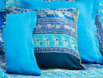 Housse coussin décoratif Montefano B1 blue moon 40X40 cm Bassetti