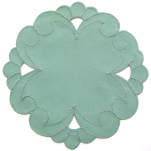 Runde Deckchen 20 cm Durchmesser grun bernina 100% Polyester