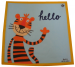 Kindertaschentuch 29x29 cm 100% Baumwolle: Tiger