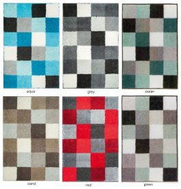 Bathmat square colors 100% acrylic and non-skid