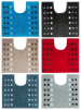 Tapis de bain: tour wc ou contour wc petits carrés couleurs 100% acrylique et antidérapant