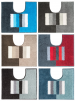Tapis de bain : tour wc ou contour wc rectangles couleurs 100% acrylique et antidérapant
