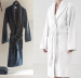 Shawl collar bathrobe 100% katoen badstof - 100% polyester microvezel zacht