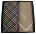 Box mit 2 Taschentüchern Mann +/- 48x48 cm 100% Baumwolle Daks
