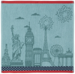 Hand towel 50x50 cm Monuments 100% cotton jacquard