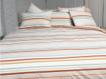 Bettbezug + Kissenbezug 65x65cm mehrzeilig 100% Baumwolle