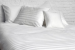 Bettbezug + Kissenbezug 100% Baumwolle Jacquard-Satinweißen Linien