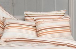 Pillowcase 65x65 cm multi orange lined 100% cotton