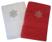 Guest towel 40x70 cm 100% combed terry cotton Snowflake embroider