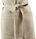 Bib apron in 100% natural linen 100 cm wide x 110 cm high + large pocket