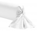 Weiß Nackenrollenbezug 100% Baumwolle Perkal