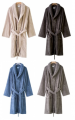 XXL Shawl collar bathrobe 100% katoen badstof & 100% polyester microvezel zacht