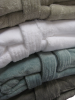 XXL Sjaalkraag badjas 100% cotton terry & 100% polyester microfibre soft