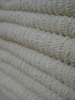 Floorcloth 60x70 cm 100% soft ecru cotton chenille absorbent tricolor bands
