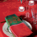 Napkin 52x52 cm Christmas baroque red and green 100% cotton 220gr/m²