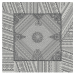 Napkin 50x50 cm Gray Indian decoration 100% cotton jacquard