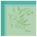 Napkin 54x54 cm  Green leaves, 100% jacquard cotton