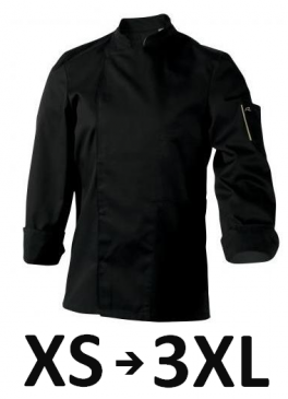 Jacket Mixed kitchen black NER. long sleeves polycotton