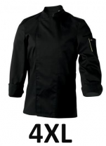 Jacket Mixed keuken zwarte NER. lange mouwen polykatoen  T7/4XL/66-68