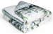 Housse de couette + taies eucalyptus 100% coton percale imprimé