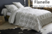 Duvet cover + pillowcase 65x65 cm interlaced circles 100% cotton flannel