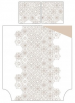 Housse couette+  taie 65x65 100% coton percale blanc imprimée géométrie sablé