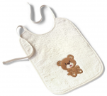 Bib 30x40 cm small Bear 100% cotton terry cream 500 gr/m²