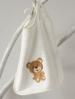 Bib 30x40 cm small Bear 100% cotton terry cream 500 gr/m²