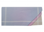 Ladies handkerchief 2x3 colors 100% cotton 28x28 cm : 1 pack of 6 handkerchiefs