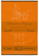 Essuie vaisselle Sélection prestige de champagne 100% coton jacquard 50x75 cm