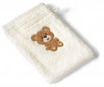 Small Ourson washcloth 100% cotton terry cream 500 gr/m²