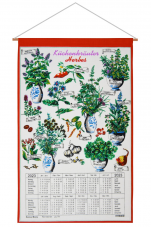 Calendar Kreier 2023 Herbs, pure linen, 69 x 41 cm