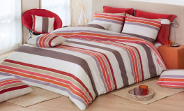 Duvet cover reversible + pillowcase(s) 65x65 cm pinch 100% cotton satin