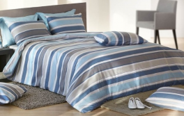 Duvet cover + pillowcase 65x65 cm lined figari 100% cotton sateen