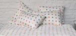 Duvet cover + pillowcase 65x65 cm Multi-colored circles 100% cotton
