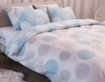 Duvet cover + pillowcase 65x70 cm Fireworks 100% cotton sateen
