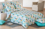 Duvet cover + pillowcase 65x65 cm Colored rectangles 100% cotton