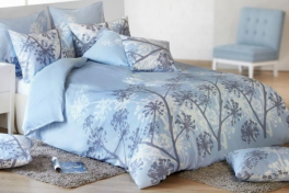 Bettbezug + Kissenbezug 65x65 cm florale Schattierung 100% Baumwolle