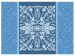 Tafelset 40x55 cm 100% katoen 220 gr/m² blauwe mozaïek