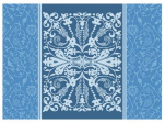 Set de table 40x55 cm 100% coton 220 gr/m² mosaïques bleues