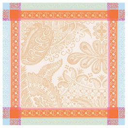 Napkin 54x54 cm 100% cotton 245 gr/m² orange leaves