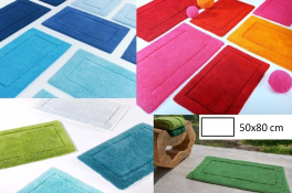 Reversible bath mat 50x80 cm 100% terry cotton 2200 gr/m²