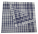 Werk zakdoeken 50x50 cm vichy vierkant blauw en wit 100% katoen 10 stuks
