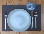 2 Tischsets 45x30 cm Kunstleder