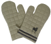 2 Kitchen glove 17x33 cm quilted dyed woven cotton Donkey