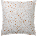 Flat bed sheet + pillowcase 100%printed cotton percale orange flowers